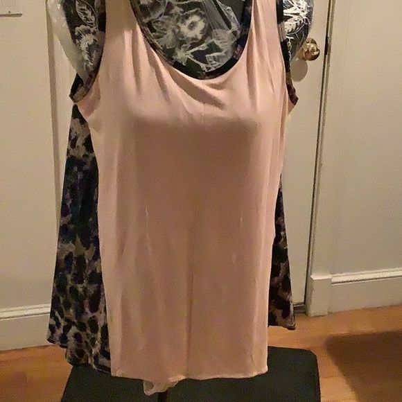 Queen Collection Color block tank top nude/animal print Queen Latifah NWT - Picture 3 of 10